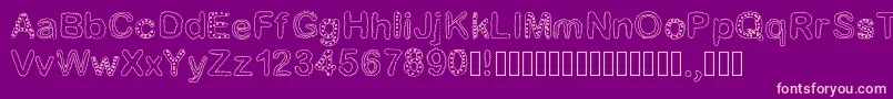 Beautiful Font – Pink Fonts on Purple Background