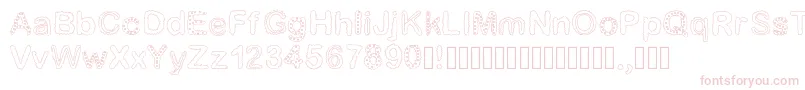 Beautiful Font – Pink Fonts on White Background