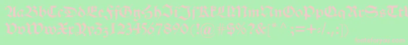 Alteschwabacher Font – Pink Fonts on Green Background