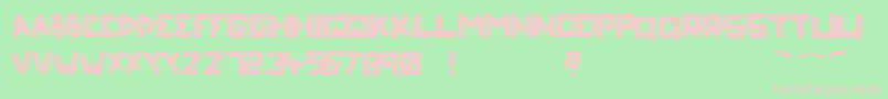 RiptapeFixed Font – Pink Fonts on Green Background