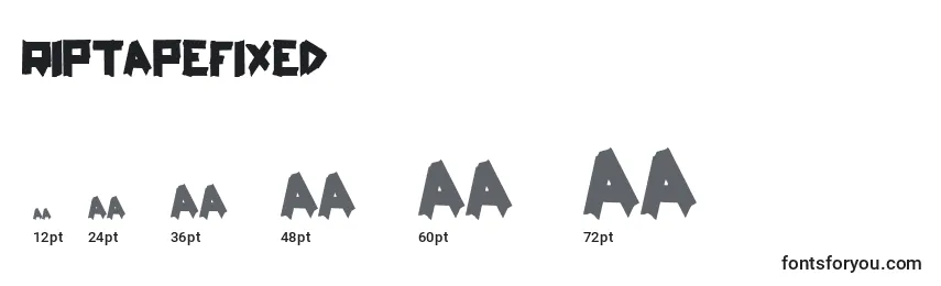 RiptapeFixed Font Sizes