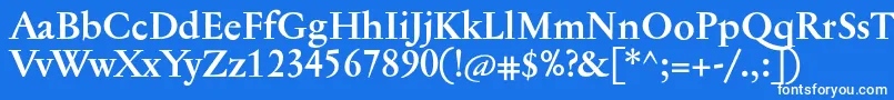 JannontextmedBold Font – White Fonts on Blue Background