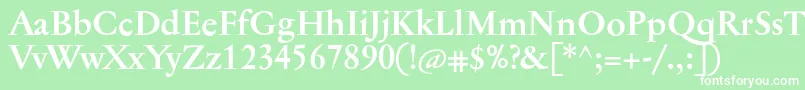 JannontextmedBold Font – White Fonts on Green Background