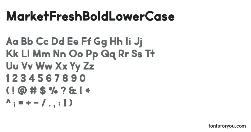 MarketFreshBoldLowerCase Font – alphabet, numbers, special characters