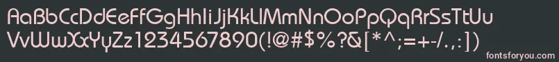 BarondbNormal Font – Pink Fonts on Black Background