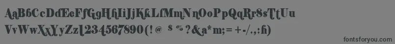 Shifty Font – Black Fonts on Gray Background
