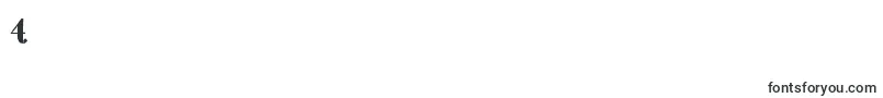 Шрифт Shifty – шрифты цифры 4