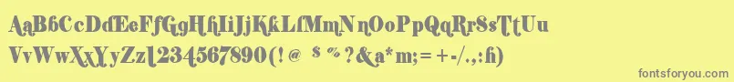 More about Shifty Font Shifty Font – Gray Fonts on Yellow Background