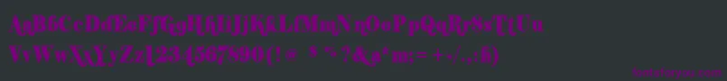 Shifty Font – Purple Fonts on Black Background