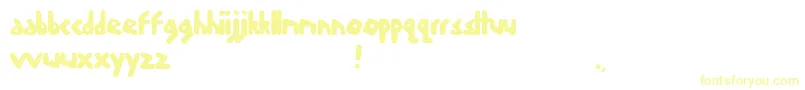 Skoodle Font – Yellow Fonts on White Background