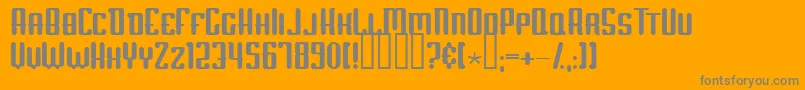 ScumOfTheEarth Font – Gray Fonts on Orange Background