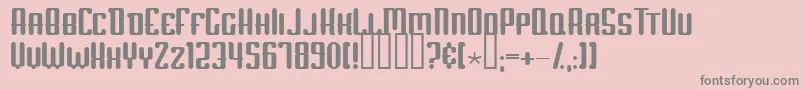 ScumOfTheEarth Font – Gray Fonts on Pink Background