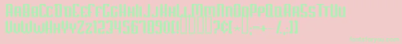 ScumOfTheEarth Font – Green Fonts on Pink Background