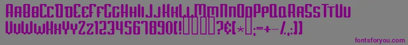 ScumOfTheEarth Font – Purple Fonts on Gray Background