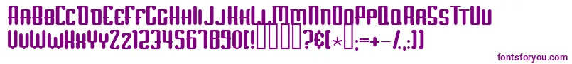 ScumOfTheEarth Font – Purple Fonts on White Background