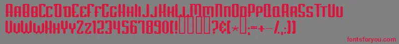 ScumOfTheEarth Font – Red Fonts on Gray Background