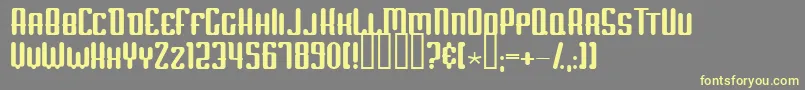 ScumOfTheEarth Font – Yellow Fonts on Gray Background