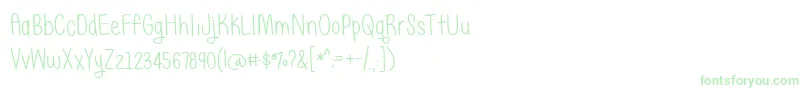 JustAliceDemo-Schriftart – Grüne Schriften