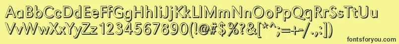 GroteskshLightRegular Font – Black Fonts on Yellow Background