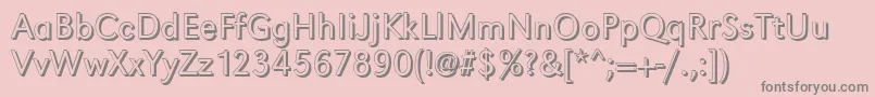 GroteskshLightRegular Font – Gray Fonts on Pink Background