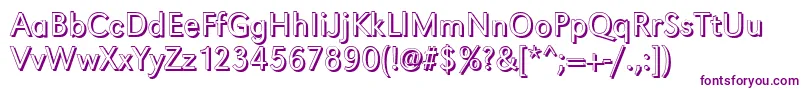 GroteskshLightRegular Font – Purple Fonts on White Background