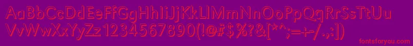 GroteskshLightRegular Font – Red Fonts on Purple Background