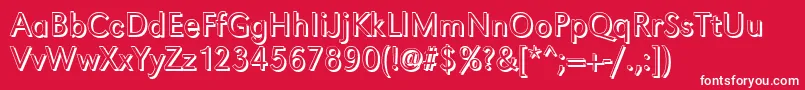 GroteskshLightRegular Font – White Fonts on Red Background