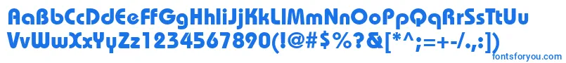ItcBauhausLtBold Font – Blue Fonts on White Background