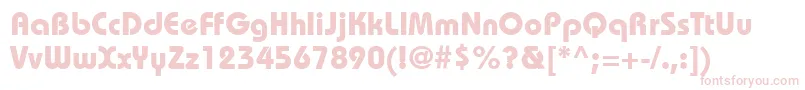 ItcBauhausLtBold Font – Pink Fonts on White Background