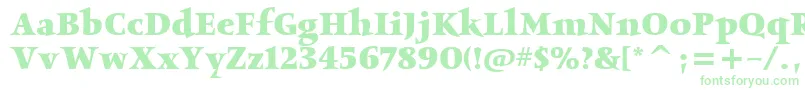 ObeliskitcTtBold Font – Green Fonts on White Background