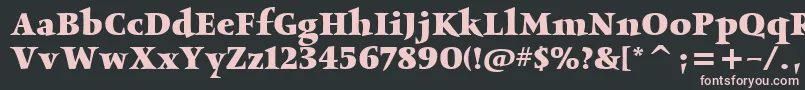 ObeliskitcTtBold Font – Pink Fonts on Black Background