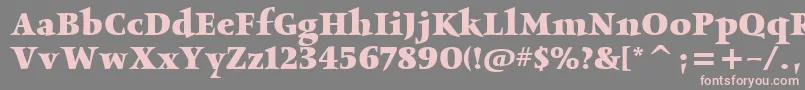 ObeliskitcTtBold Font – Pink Fonts on Gray Background