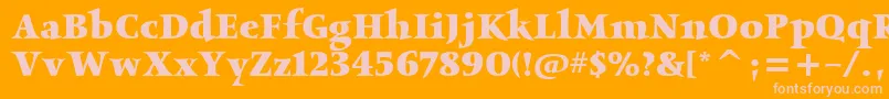 ObeliskitcTtBold Font – Pink Fonts on Orange Background