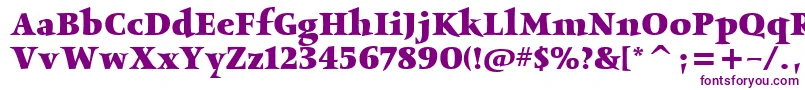 ObeliskitcTtBold Font – Purple Fonts on White Background