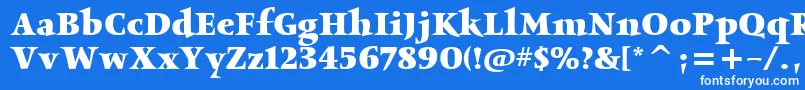 ObeliskitcTtBold Font – White Fonts on Blue Background