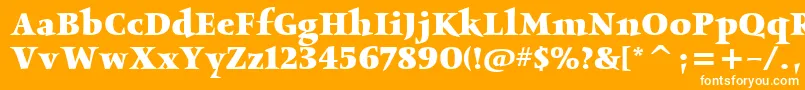 ObeliskitcTtBold Font – White Fonts on Orange Background