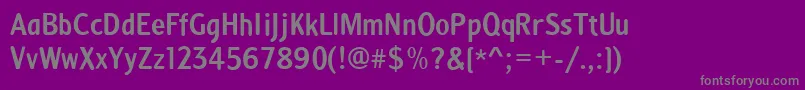 Anna ffy-fontti – harmaat kirjasimet violetilla taustalla