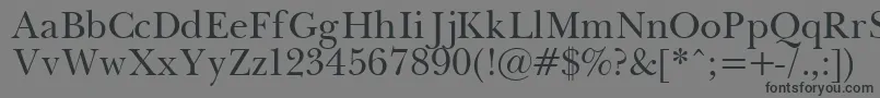 Шрифт PasmaPlain – чёрные шрифты на сером фоне