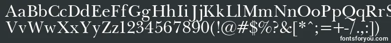 PasmaPlain-fontti – valkoiset fontit mustalla taustalla
