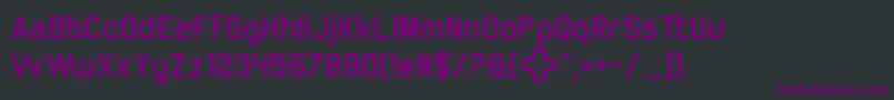 Шрифт TrulyMadlyDpad – фиолетовые шрифты на чёрном фоне
