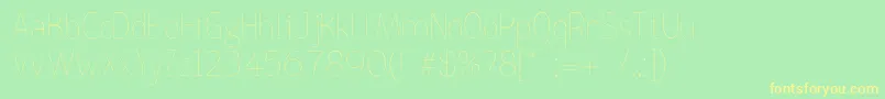 Lisätietoja BirdCherryLite-fontista BirdCherryLite-fontti – keltaiset fontit vihreällä taustalla