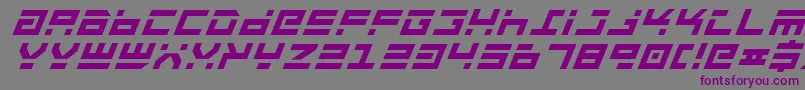 RocketTypeBoldItalic Font – Purple Fonts on Gray Background