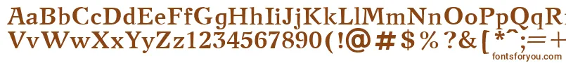 Шрифт NewJournalBold – коричневые шрифты на белом фоне