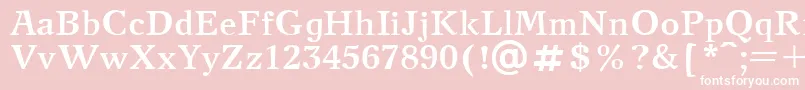 NewJournalBold Font – White Fonts on Pink Background