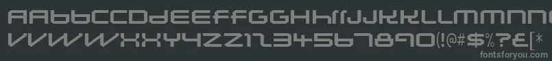 Lunasolsequence Font – Gray Fonts on Black Background