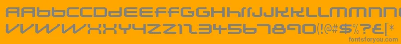 Lunasolsequence Font – Gray Fonts on Orange Background