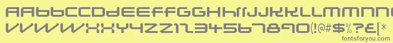 Lunasolsequence Font – Gray Fonts on Yellow Background