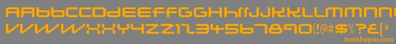 Lunasolsequence Font – Orange Fonts on Gray Background