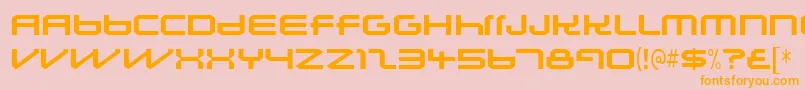 Lunasolsequence Font – Orange Fonts on Pink Background