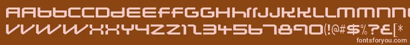 Lunasolsequence Font – Pink Fonts on Brown Background